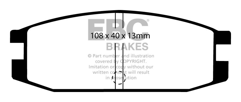 EBC Brakes MITSUBISHI Pajero 3.0 (L146) 88-91 Remblokken achterz