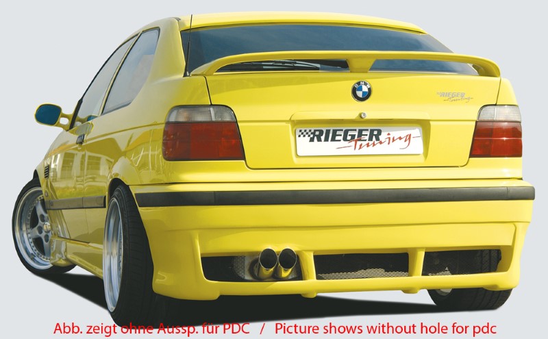 Rearbumper BMW E36 Compact met PDC Rieger