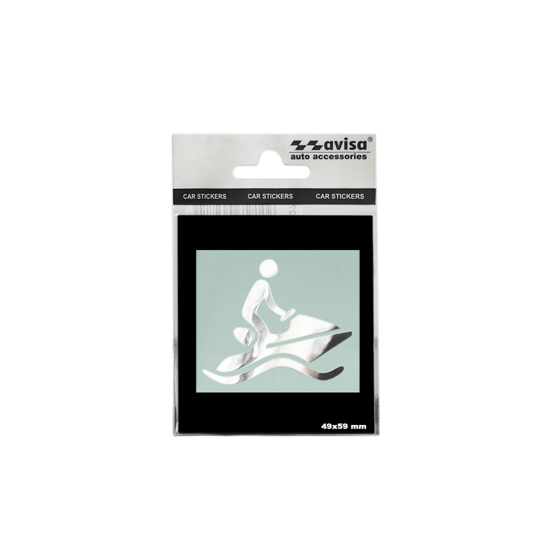 Nickel Sticker 'Water scooter' - 60x55mm