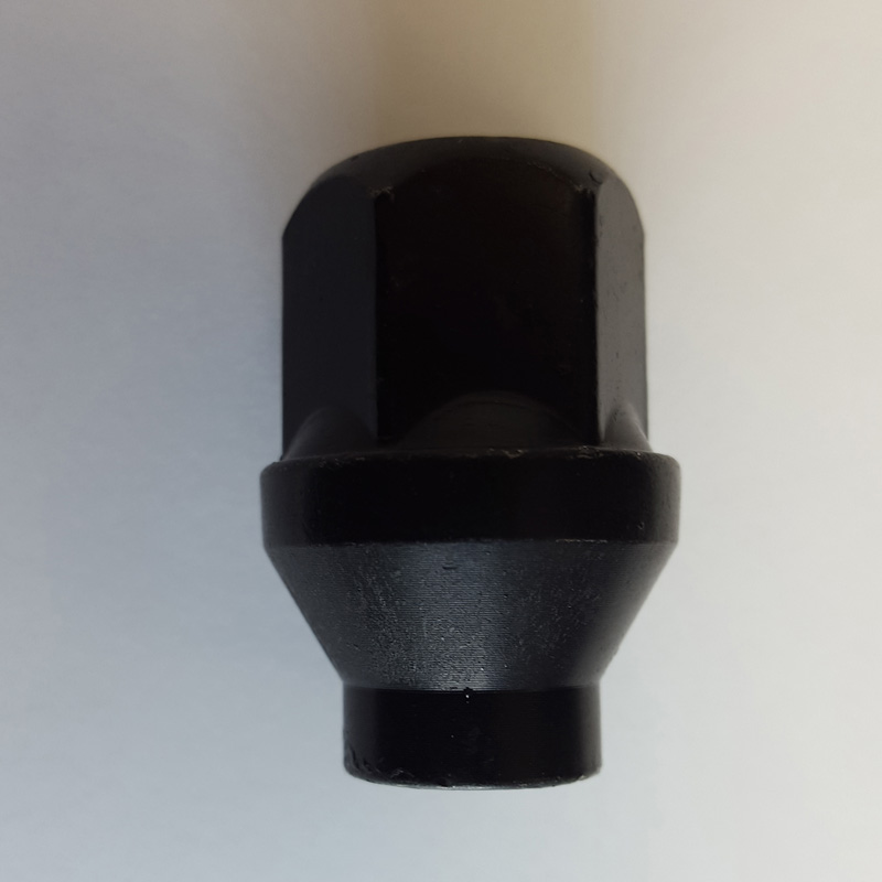 H&R Wheel nut with shaft 5mm, ø14,7mm - M12x1.50 - Length 34mm - Black taper closed