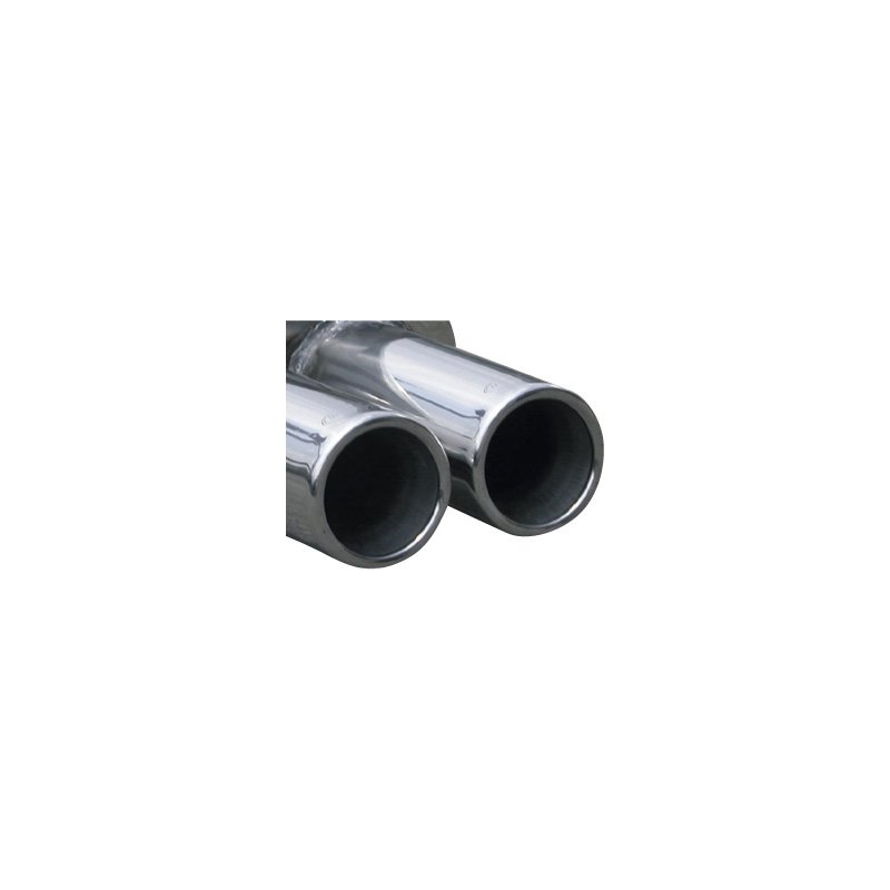 100% Inox Sport Exhaust  Volkswagen Polo 6N2 1.6 16v + GTi 1999-2002 2x80mm