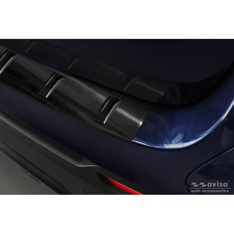 Black Stainless Steel Rear bumper protector  Mercedes GLC (X253) 2015-2019 & Facelift 2019- 'STRONG EDITION'