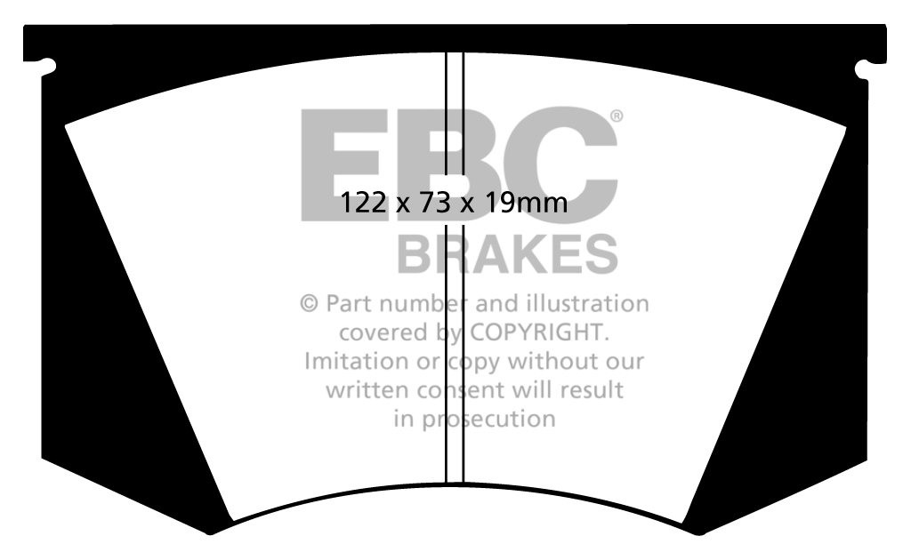 EBC Brakes LAMBORGHINI Espada 3.9 68-78 Remblokken voorzijde yel