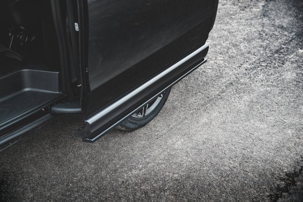 Zijskirts passend voor Mercedes V-Klasse W447 AMG-Line Maxton Design glans zwart