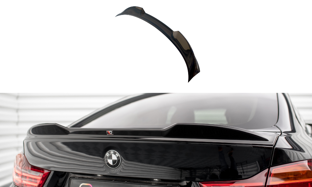 Spoiler passend voor BMW 4 Gran Coupe F36 2014 - 2017 Maxton Glans Zwart