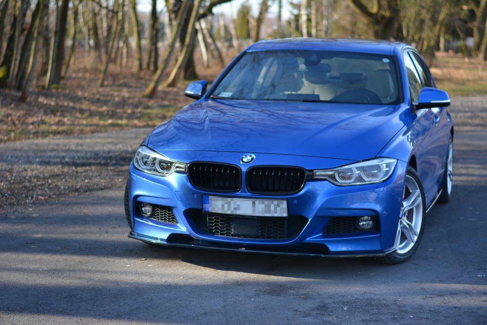 Voorspoiler passend voor BMW 3 Serie F30 15-18 M-Sport Glossy Black