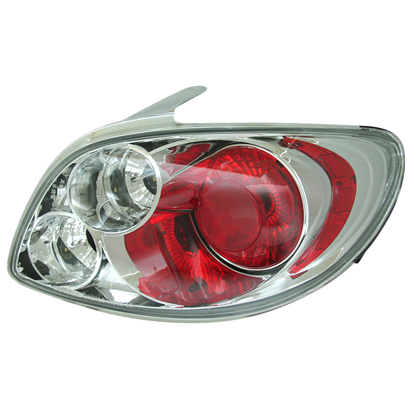 Set Tail Lights  Peugeot 206 excl. CC/SW - Chrome