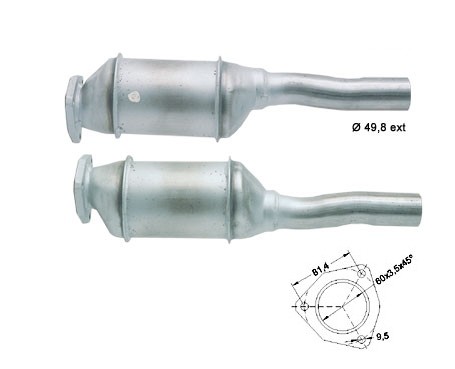 VW VENTO 1.9TD 1896 cc 66 Kw / 90 cv 1Z Magnaflow CAT Bouwjaar: