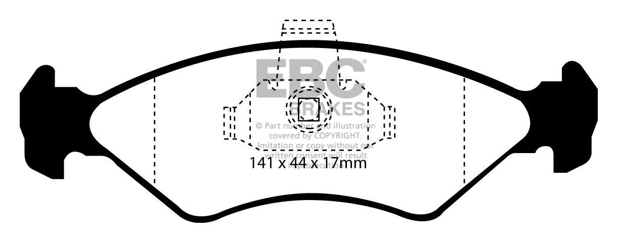 EBC Brakes MAZDA 121 1.8 D 96-97 Remblokken voorzijde