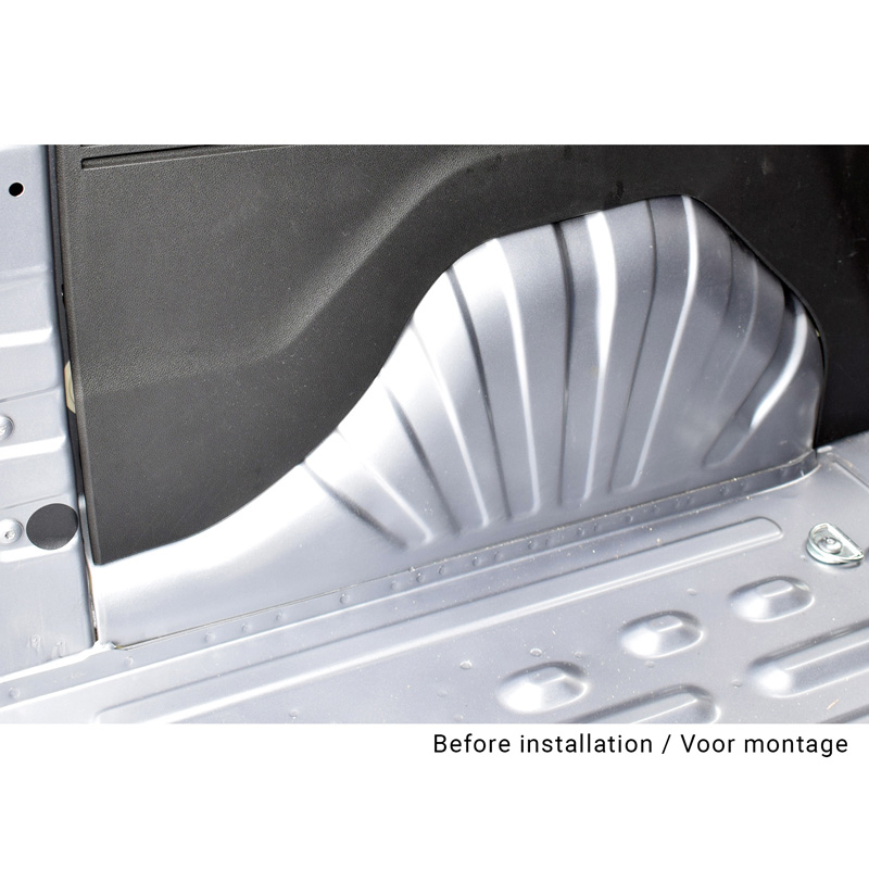 RGM Set inner wheel arch covers  Opel Combo 2018- / Citroën Berlingo 2018- / Peugeot Partner 2018- (Short wheel base) Black