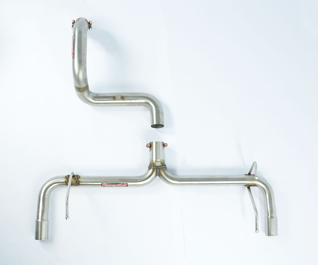 695 ABARTH 1.4T "Biposto" (190 Hp) (Ø65) 2014 Rear pipe kit Right - Left (Muffler delete)
