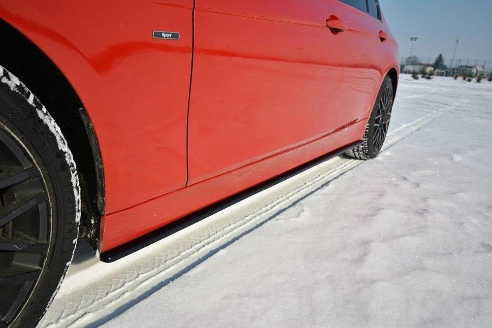 Zijskirts Diffuser passend voor BMW 3 Serie F30 11-15 Glossy Black