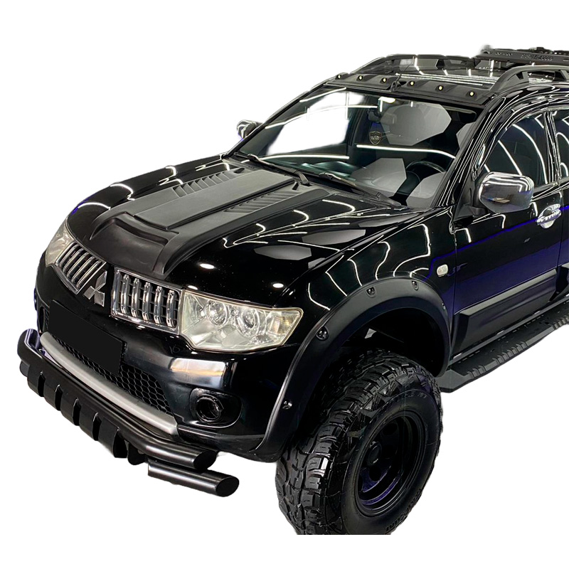 Bonnet Scoop  Mitsubishi L200 Triton 4 2007-2014 - Matt black
