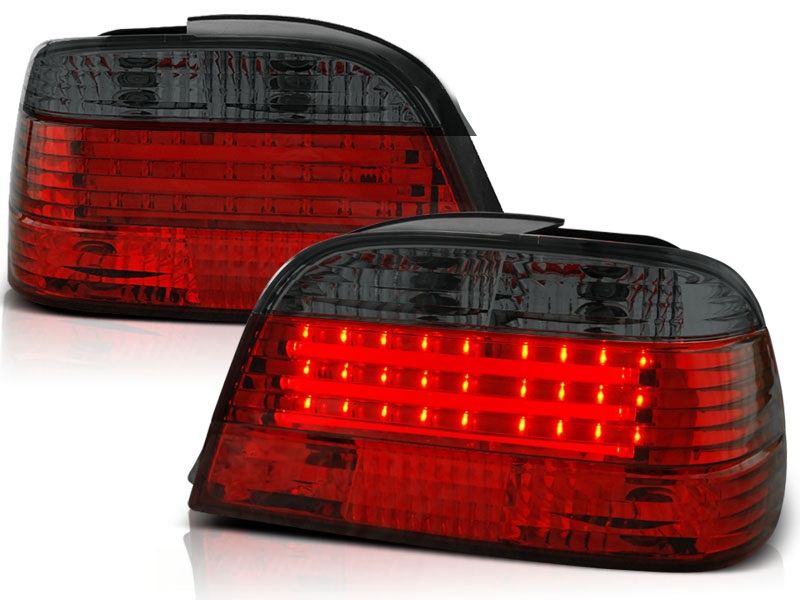BMW E38 94-01 LED Tube Taillights Red/Smoke