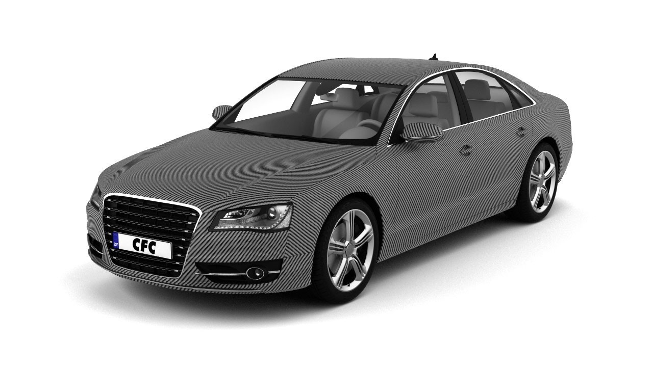 Car wrapping film for full vehicle wrapping CFC silber matt 1.