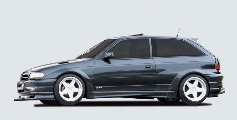 venderspacers frontkant Opel Astra F wideversion ll Rieger