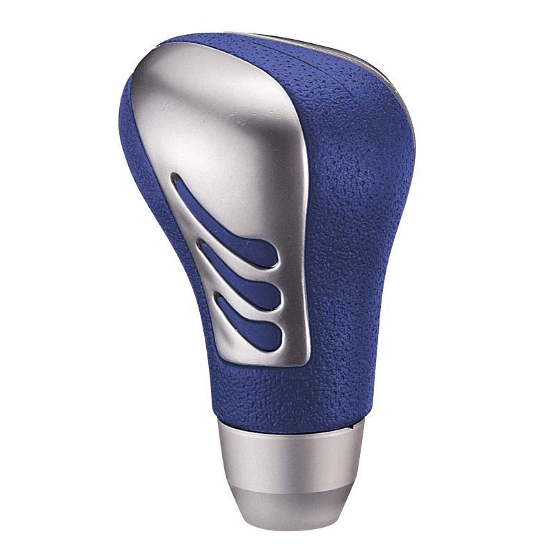 Universal gear knob M-3 - Blue/Aluminum