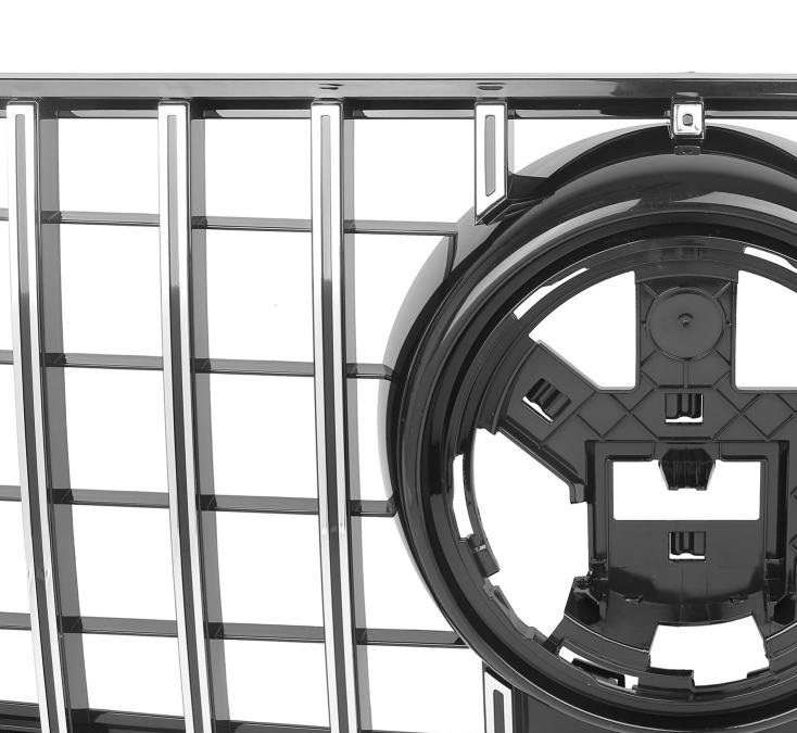 Grill passend voor Mercedes GLE W167 AMG / C167 Coupe 19-23 GT Look Glans Zwart / Chroom