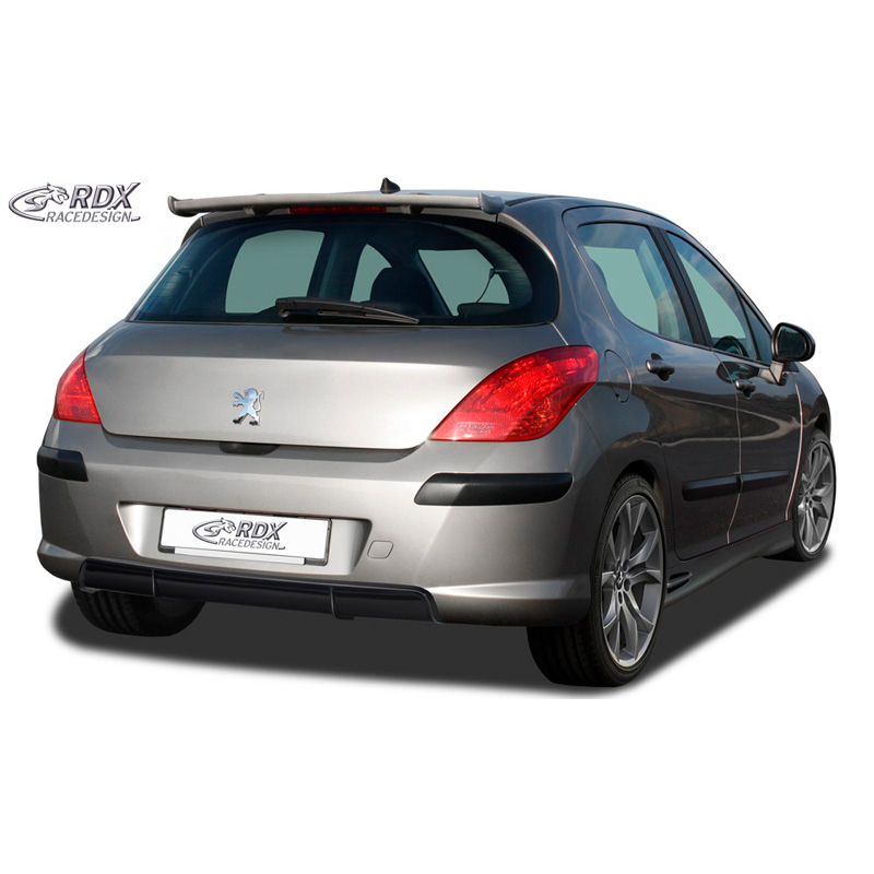 Rear bumper skirt 'Diffuser'  Peugeot 308 HB 2007-2013 (ABS glossy black)