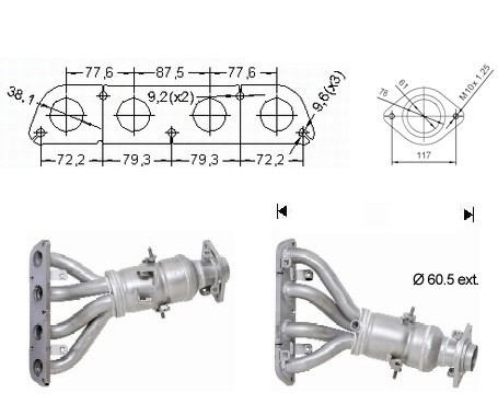 Toyota AVENSIS 1.6i 16V 1598 cc 81 Kw / 110 cv 3ZZFE Magnaflow C