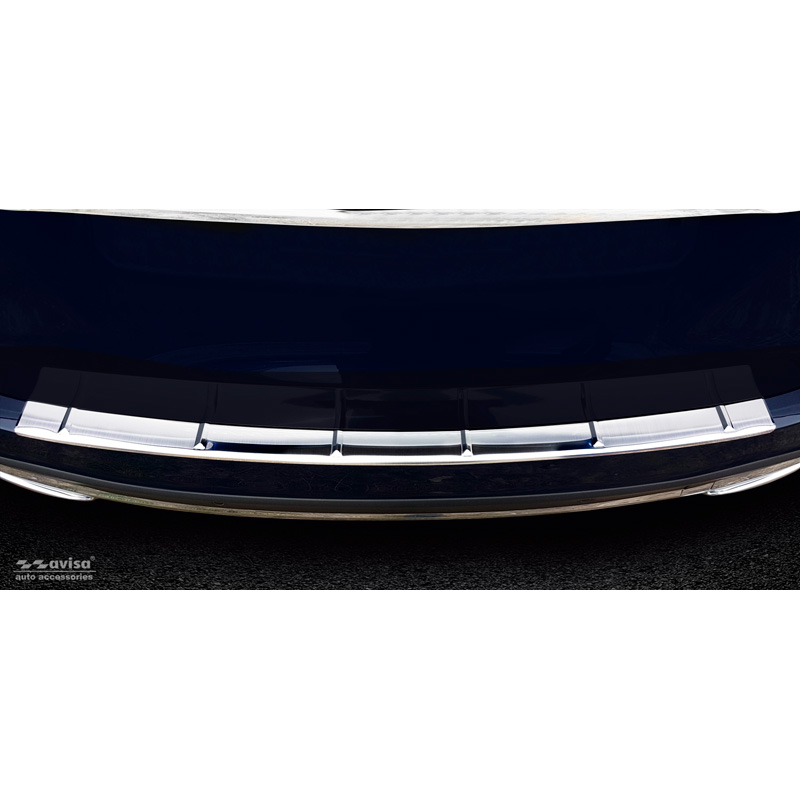 Stainless Steel Rear bumper protector  Mercedes GLE II (W167) 2019-2023 incl. 53 AMG 'Ribs'