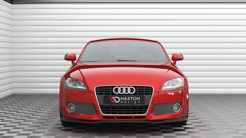 Voorspoiler passend voor Audi TT 8J Glanzend Zwart Maxton