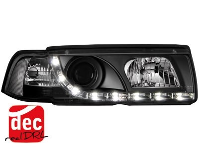 Headlights BMW E36 Sedan 92-98 Devil Eyes Dlite LED Black