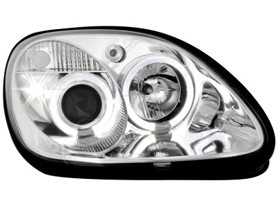 Headlights Mercedes SLK 95-.. Angel Eyes Chrome
