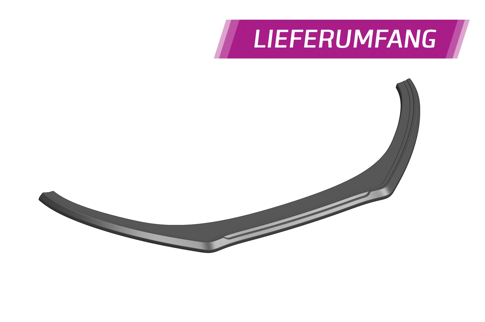 Voorspoiler passend voor VW Polo V (6R) Glans Zwart – 2009–2014