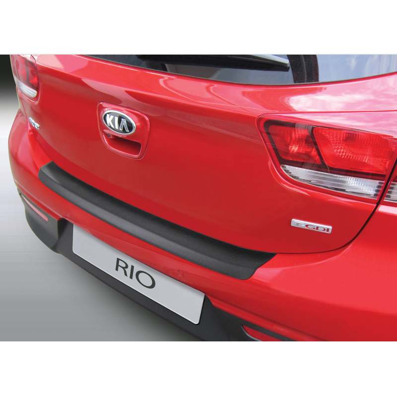 ABS Rear bumper protector  Kia Rio IV 2017- Black