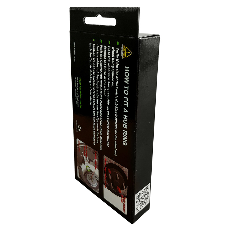 Set TPI Hub Centric Rings - 66.5->57.1mm - Black