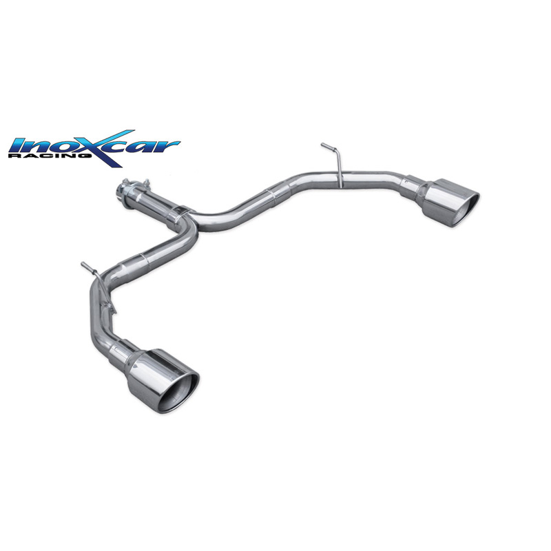 100% Inox Double sport exhaust  Alfa Romeo Giulietta 1750 Tbi 241hp QV 2014- 1x100mm X-Race