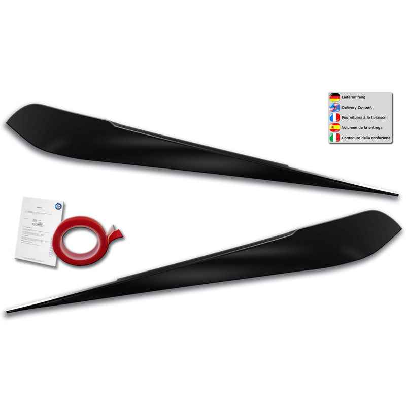 Head light spoilers  BMW 1-Series F20/F21 3/5-doors 2010-2015 (Halogen only) (ABS)