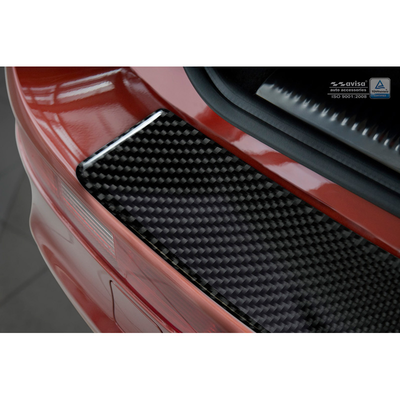 Carbon Rear bumper protector  Audi Q5 2008-2016 Black Carbon