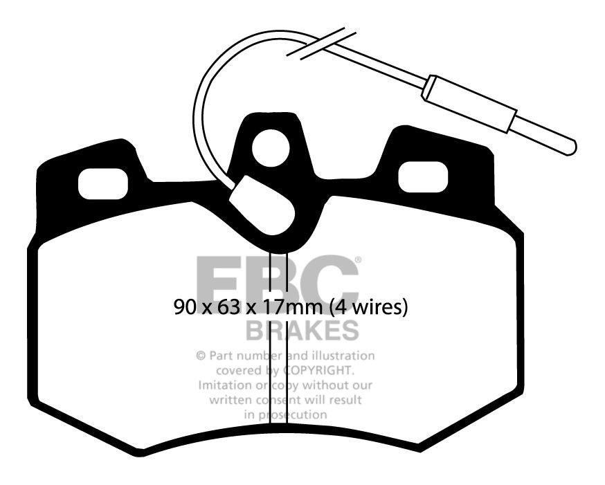 EBC Brakes CITROEN Visa 1.8 D 83-86 Remblokken voorzijde