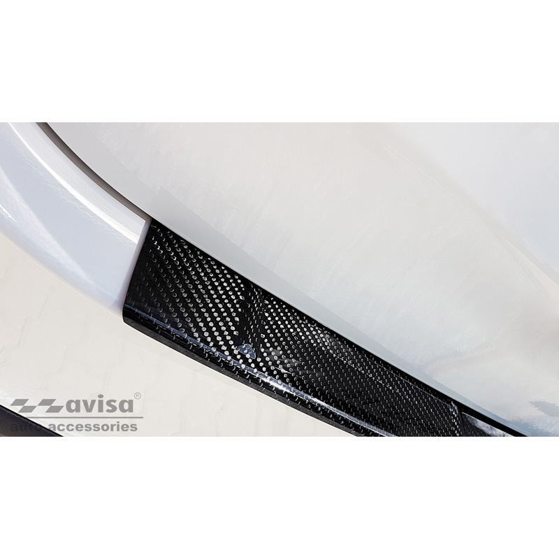 Real 3D Carbon Rear bumper protector  Mercedes GLE II (W167) 2019-2023 incl. 53 AMG 'Ribs'
