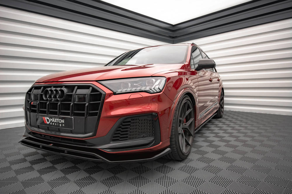 Zijskirts passend voor Audi SQ7 / Q7 S-Line MK.2 FL Maxton Glans Zwart