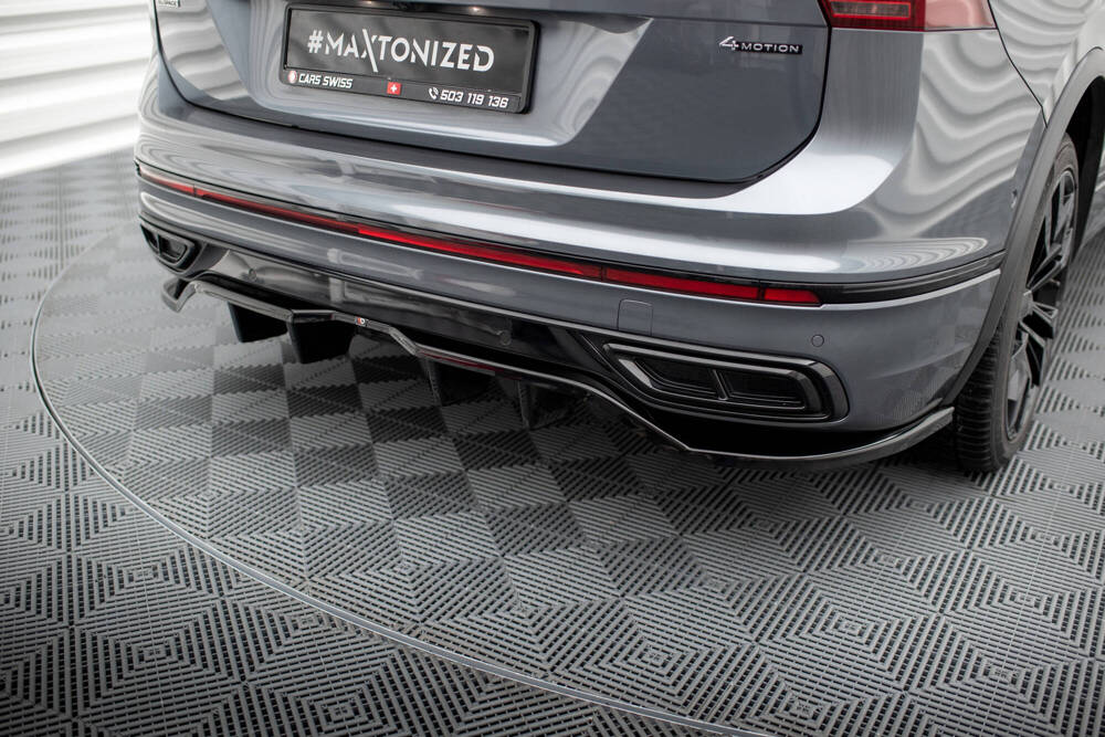 Diffuser passend voor Volkswagen Tiguan R-Line FL Maxton Glans Zwart