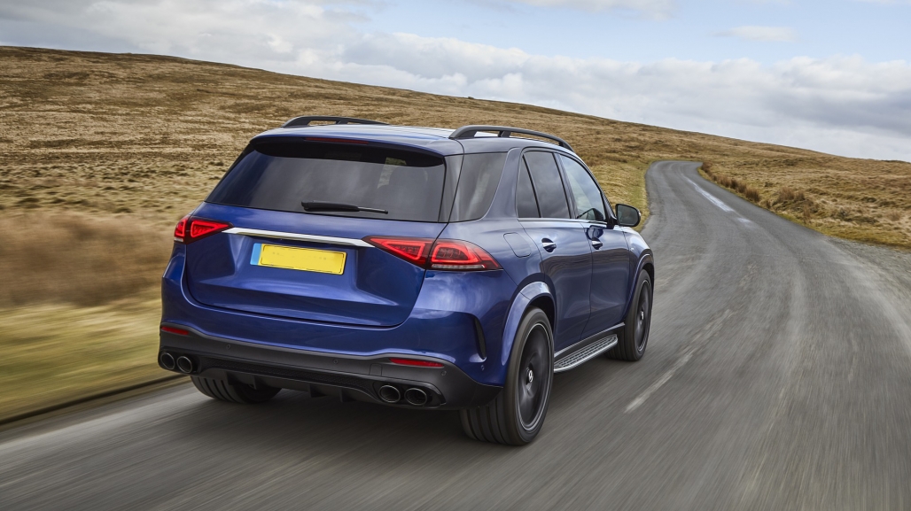Diffuser passend voor Mercedes GLE W167 SUV 2019- GLE53 Look Uitlaat sierstukken Zwart