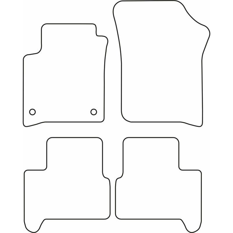 Set velour car mats  Volkswagen e-Up / Skoda e-Citigo / Seat e-Mii 2019-