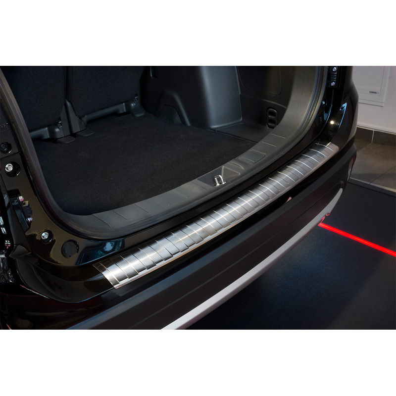Stainless Steel Rear bumper protector  Mitsubishi Outlander 2015- 'Ribs'