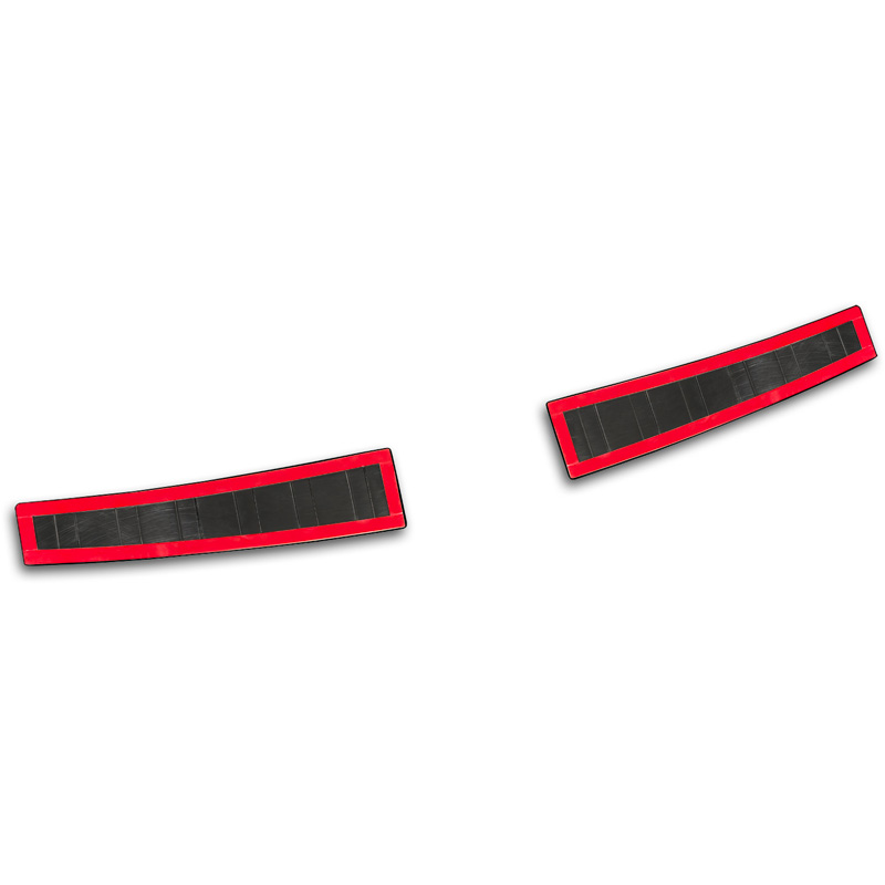 Avisa Black Stainless Steel Inner Rear bumper protector  Mitsubishi Outlander IV Facelift 2025- 'Ribs'