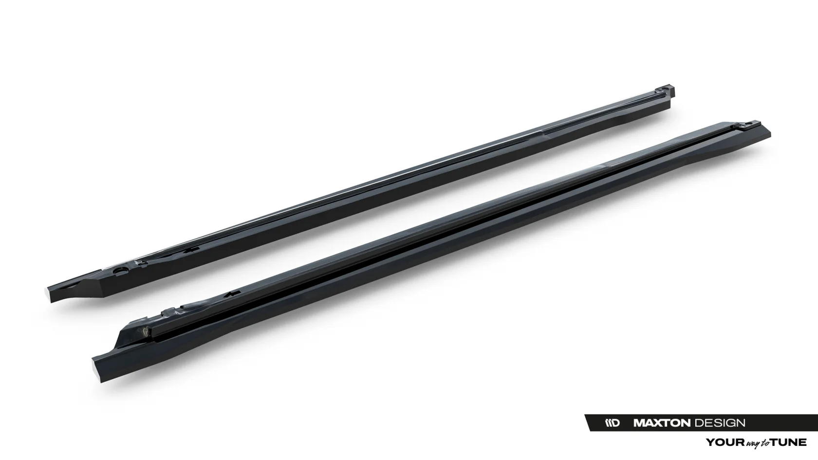 Zijskirts passend voor Audi SQ5 / Q5 S-Line Sportback / SUV Mk3 Maxton Glans Zwart
