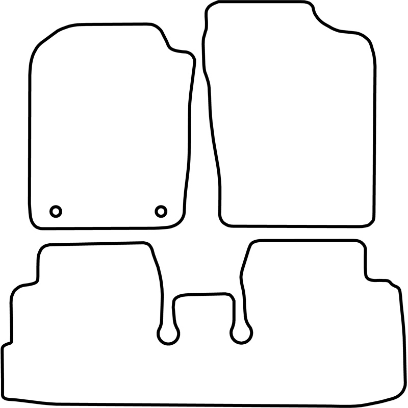 Set car mats  Daihatsu Cuore 2007-2013