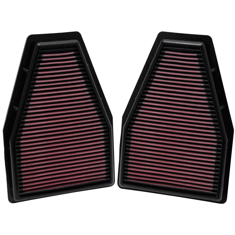 K&N Replacement Air Filter  Porsche 911 3.4, 3.6, 3.8 escl GT2 RS 2012-2014 / 911 Carrera 3.8 2013-2014 (set of 2) (33-2484)