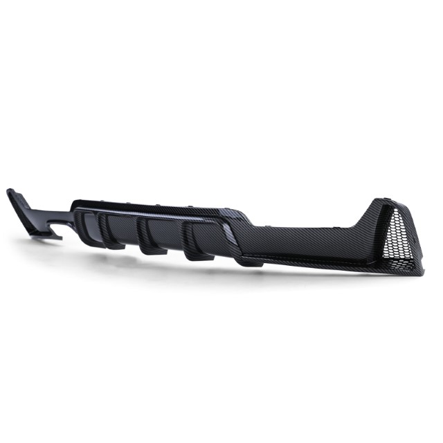 Diffuser passend voor BMW 4-serie F32 / F36 2013- Carbon Look M-Pakket Dubbel Links