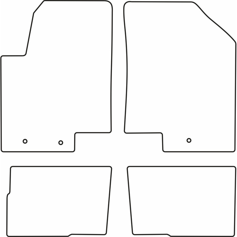 Set velour car mats  Kia Soul 2011-2014