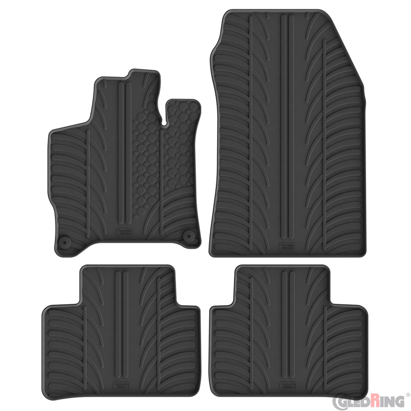 Rubber car mats set  Opel Astra L Sports Tourer MHEV 2024- (T profile 4-pieces)