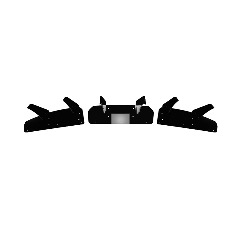 Rear bumper blades (Diffusor)  Tesla Model Y 2019- (Glossy Black ABS)