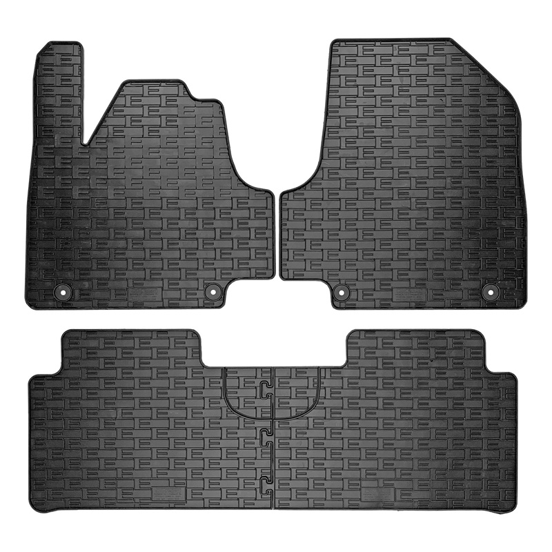 Rubber car mats set  Hyundai Ioniq 5 (NE) 2020- (3-pieces + fixing system)